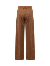 LA FEMME - Pantaloni Palazzo - Marrone - LIDIASHOPPING® - Official Website