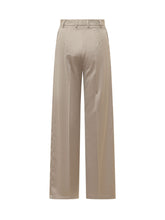 LA FEMME - Wide Leg Creased Pants - Grey - LIDIASHOPPING® - Official Website
