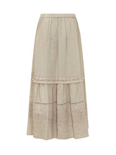 WEEKEND by MAX MARA - Gonna con Balze e Ricami - Beige - LIDIASHOPPING® - Official Website