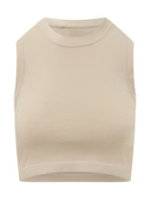 WEEKEND by MAX MARA - Cropped Sleeveless Top with Crew Neck - Beige - LIDIASHOPPING® - Official Website