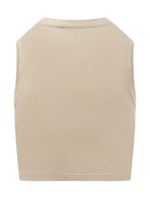 WEEKEND by MAX MARA - Cropped Sleeveless Top with Crew Neck - Beige - LIDIASHOPPING® - Official Website