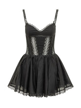 CHARO RUIZ IBIZA - Abito Corto Gardenia con Ricamo - Nero | Lidia Shopping | Official Website