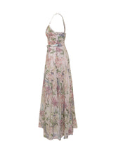 CHARO RUIZ IBIZA - Abito Lungo con Stampa Floreale e Cintura - Rosa - LIDIASHOPPING® - Official Website