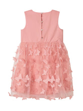 GUESS KIDS - Abito Smanicato con Gonna in Tulle e Applicazioni - Rosa | Lidia Shopping | Official Website