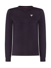 GUESS KIDS - Long Sleeve Sweater with Crew Neck - Blue - LIDIASHOPPING® - Official Website