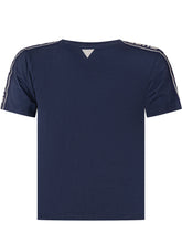 GUESS KIDS - T-shirt with Front Logo - Blue - LIDIASHOPPING® - Official Website