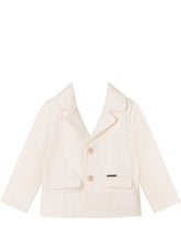 GUESS KIDS - Blazer con Rever e Tasche con Patta - Bianco - LIDIASHOPPING® - Official Website