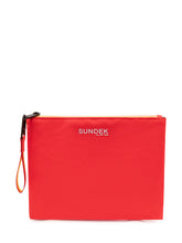 SUNDEK - Pouch with Logo and Zip Closure - Red - LIDIASHOPPING® - Official Website