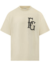 FEAR OF GOD - Logo Print T-shirt - Beige - LIDIASHOPPING® - Official Website