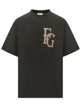FEAR OF GOD - Short Sleeve T-shirt with Front Logo Print - Black - LIDIASHOPPING® - Official Website