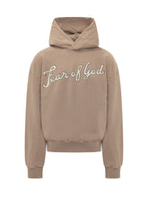FEAR OF GOD - Felpa con Cappuccio 26 - Marrone - LIDIASHOPPING® - Official Website