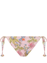 SUNDEK - Slip Bikini Anita con Laccetti e Stampa - Rosa - LIDIASHOPPING® - Official Website