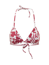 SUNDEK - Top Bikini Jennifer a Triangolo con Laccetti e Stampa - Rosso - LIDIASHOPPING® - Official Website