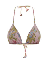 SUNDEK - Top Bikini Jennifer a Triangolo con Laccetti e Stampa - Rosa - LIDIASHOPPING® - Official Website