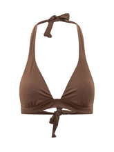 SUNDEK - Bikini Top Halter con Laccio - Marrone - LIDIASHOPPING® - Official Website