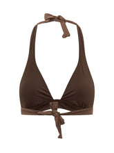 SUNDEK - Bikini Top Halter con Laccio - Marrone - LIDIASHOPPING® - Official Website