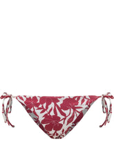 SUNDEK - Slip Bikini Anita con Laccetti e Stampa - Rosso - LIDIASHOPPING® - Official Website