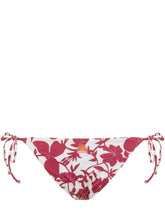 SUNDEK - Slip Bikini Anita con Laccetti e Stampa - Rosso - LIDIASHOPPING® - Official Website