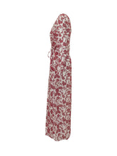 SUNDEK - Abito Lungo con Stampa Floreale - Rosso - LIDIASHOPPING® - Official Website