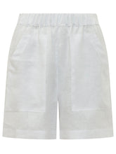 SUNDEK - Shorts with Elastic Waist and Patch Pockets - White - LIDIASHOPPING® - Official Website