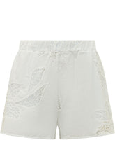 SUNDEK - Shorts with Floral Embroidery - White - LIDIASHOPPING® - Official Website