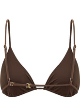SUNDEK - Top Bikini Caladesi a Triangolo con Spalline Regolabili - Marrone - LIDIASHOPPING® - Official Website