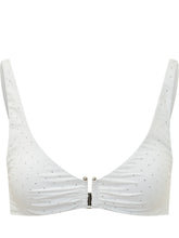 SUNDEK - Top Bikini Bralette con Spalline Larghe e Chiusura Frontale - Bianco - LIDIASHOPPING® - Official Website
