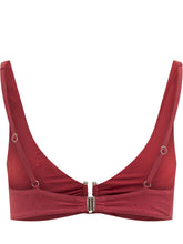 SUNDEK - Top Bikini Bralette con Spalline Larghe e Chiusura Frontale - Rosso - LIDIASHOPPING® - Official Website