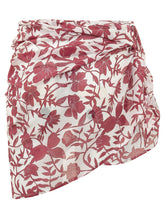 SUNDEK - Pareo Corto con Stampa Floreale - Rosso - LIDIASHOPPING® - Official Website