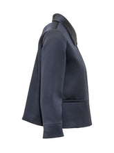 LA FEMME - Giacca con Colletto e Chiusura Gioiello - Blu - LIDIASHOPPING® - Official Website