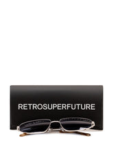 RETROSUPERFUTURE - Occhiali da Sole Isedra Graffiato con Montatura Squadrata - Argento - LIDIASHOPPING® - Official Website