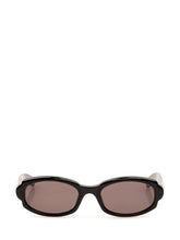 RETROSUPERFUTURE - Occhiali da Sole Esatto con Montatura Ovale - Nero - LIDIASHOPPING® - Official Website