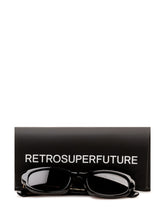 RETROSUPERFUTURE - Occhiali da Sole Esatto con Montatura Ovale - Nero - LIDIASHOPPING® - Official Website