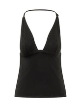 COURREGES - Top Bikini con Spalline Sottili - Nero - LIDIASHOPPING® - Official Website