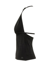 COURREGES - Top Bikini con Spalline Sottili - Nero - LIDIASHOPPING® - Official Website