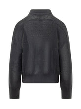 ATOMO FACTORY - Mesh Perforated Polo with Collar - Blue - LIDIASHOPPING® - Official Website