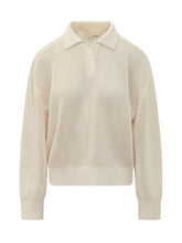 ATOMO FACTORY - Mesh Perforated Polo with Collar - White - LIDIASHOPPING® - Official Website