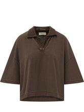 ATOMO FACTORY - Jersey Polo with Crochet Insert - Brown - LIDIASHOPPING® - Official Website