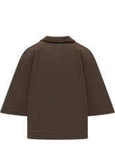 ATOMO FACTORY - Jersey Polo with Crochet Insert - Brown - LIDIASHOPPING® - Official Website