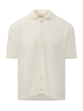 ATOMO FACTORY - Camicia in Maglia con Colletto e Bottoni - Bianco - LIDIASHOPPING® - Official Website