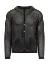 ATOMO FACTORY - Mesh Perforated Cardigan with Pockets - - LIDIASHOPPING® - Official Website