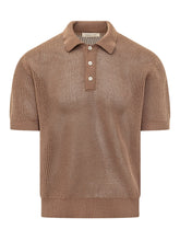 ATOMO FACTORY - Perforated Polo with Collar and Buttons - - LIDIASHOPPING® - Official Website