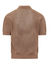ATOMO FACTORY - Perforated Polo with Collar and Buttons - - LIDIASHOPPING® - Official Website