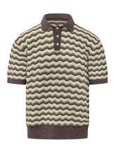 ATOMO FACTORY - Knit Polo with Wave Pattern - Multicolor - LIDIASHOPPING® - Official Website