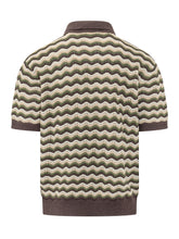 ATOMO FACTORY - Knit Polo with Wave Pattern - Multicolor - LIDIASHOPPING® - Official Website