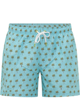 SUNDEK - Boardshort con Stampa Palme - Blu - LIDIASHOPPING® - Official Website