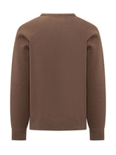 POLO RALPH LAUREN - Crewneck Sweatshirt with Embroidered Logo - Brown - LIDIASHOPPING® - Official Website