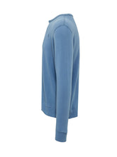 POLO RALPH LAUREN - Felpa Girocollo con Logo Ricamato - Blu - LIDIASHOPPING® - Official Website