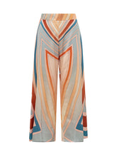 KOSE RESORT - Pantaloni Ampi con Stampa Geometrica - Multicolore - LIDIASHOPPING® - Official Website