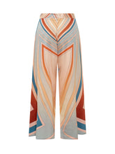 KOSE RESORT - Pantaloni Ampi con Stampa Geometrica - Multicolore - LIDIASHOPPING® - Official Website